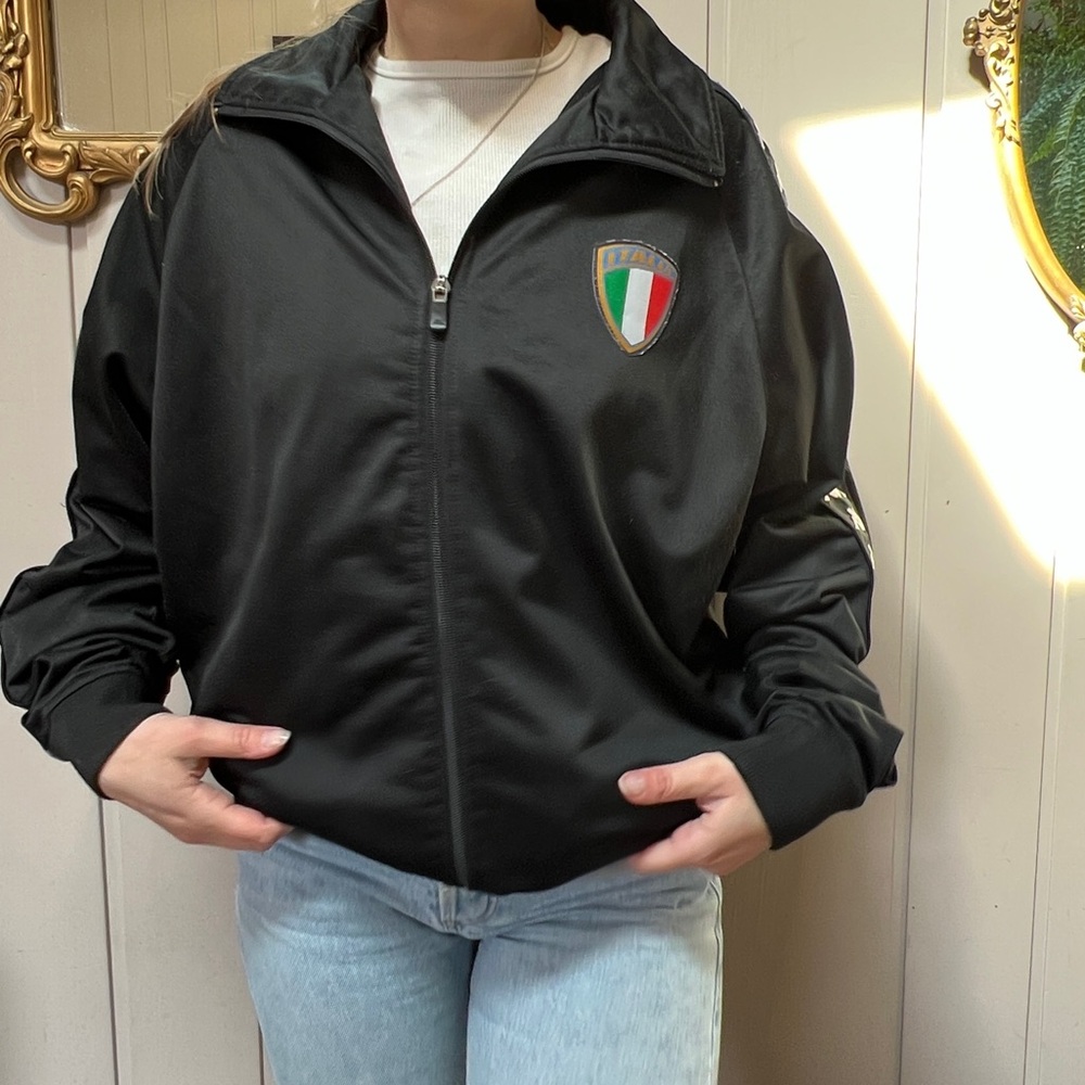 Black Kappa Italia zip up size large - Picture 2 of 8